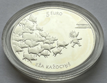 5 евро 2016 Латвия Сказка "Ежовые колючки" (серебро), фото №9