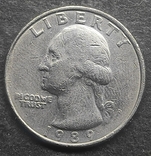 1/4 доллара 1989 года (2), фото №3
