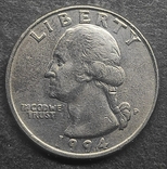 1/4 доллара 1994 года, фото №3