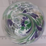 Художня декоративна видувна скляна підвісна куля вітраж ручної роботи, фото №9
