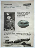 Жетон пілота Люфтваффе Albert Wienands, винищувач Bf109, з копіями архівних фото. Копія, фото №4
