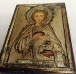 Икона Св. Пантелеймон в серебре., фото №3