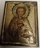 Икона Св. Пантелеймон в серебре., фото №6