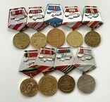 Медалі "ХХХ та 40 лет ВС". Комплект ювілейних медалей., фото №8