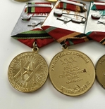 Медалі "ХХХ та 40 лет ВС". Комплект ювілейних медалей., фото №12