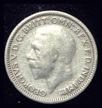 Великобритания 6 пенсов 1928 серебро, фото №3