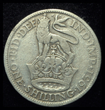 Великобритания шиллинг 1931 серебро, фото №2