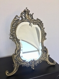 Велике, настільне дзеркало, бронза, Франція XIX ст., рокайль., фото №2