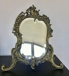 Велике, настільне дзеркало, бронза, Франція XIX ст., рокайль., фото №3