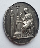  Старинна Срібна Настільна медаль FRIEDRICH WILHELM IV. 50.7гр., фото №8