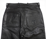 Мото штани жіночі шкіряні чорні розмір S довгі, фото №5