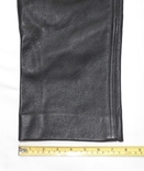Мото штани жіночі шкіряні чорні розмір S довгі, фото №11