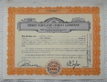 Сертифікат виробника цементу в США 1957 року на 100 акцій, фото №2