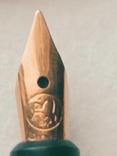 Перова ручка ,золоте перо,шкіряний футляр., фото №6