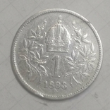 1 крона 1893. Австрия, photo number 3