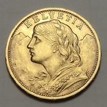 20 франков 1930, Швейцария, Хелветия, золото, фото №2