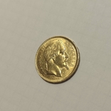 20 франков 1863, Франция, Наполеон III с венком, золото, фото №5