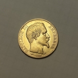 20 франков 1858, Франция, Наполеон III без венка, золото, фото №4