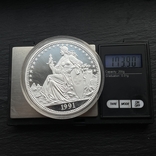 5 унций 1991 года Швейцария серебро 999 пробы 155.5 грамм, фото №4