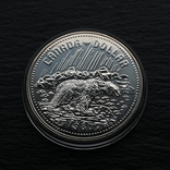 Доллар Елизаветы II к столетию Арктики 1980 г Канада Полярный медведь серебро 23.3 г, фото №2