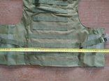 Тактичний розвантажувальний жилет для бронепластин (плитоноска) колір олива ., фото №3