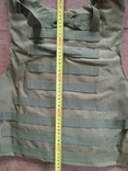 Тактичний розвантажувальний жилет для бронепластин (плитоноска) колір олива ., фото №5