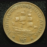 Британская Южная Африка 1/2 пенни 1942, фото №2