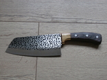  Ніж сікач кухонний Santoku Сантоку 30.5 см,топорик для мяса,рыбы, фото №2