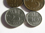 1, 5, 10, 25 центів 1948 Нідерланди, фото №4