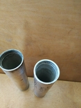 Два цилиндра (латунь) посеребренные, фото №5