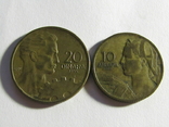 20 та 10 дінарів 1955 Югославія, фото №2
