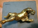 Фигурка "Путти", бронза, позолота, фото №5