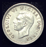 Великобритания 3 пенса 1940 серебро, фото №3