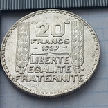 20 франков, Франция, 1929 год, серебро, 0.680, 20.06 грамм, фото №2