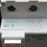 Пристрій захисного відключення ВД63 4P 30mA 40А Schneider Electric, numer zdjęcia 5