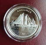 2 доллара 2021 Ангилья Парусная регата, серебро 999, KM#36, фото №3