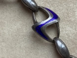 Срібний браслет з емалями, фото №5