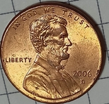 США 1 цент 2006 D, фото №2