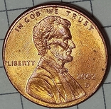 США 1 цент 2002 D, фото №2