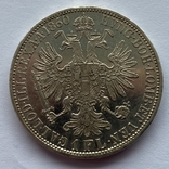 Австро-Угорщина 1 флорін 1860 А Срібло, фото №4