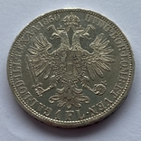Австро-Угорщина 1 флорін 1860 А Срібло, фото №5