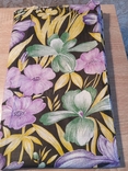 1. Отрезок цветного легкого хлопка ( фиолетовые цветы),92см 300см, фото №3