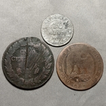 10 центов(чентезимо) 1810М, 5 сантимов 1861К, 5 сантимов 1799АА.Описание.фото., фото №4