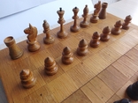 Шахматы артель МЮД г.Халтурин 1956 1-й сорт комплект на родной доске 250х250мм, фото №12