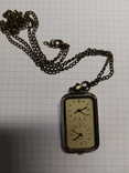 Подвійний годинник з цепочкою, фото №2