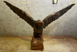 Сувенірний дерев'яний орел. СРСР, фото №2