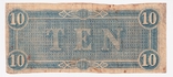 Сша Конфедеративные штаты 10 долларов 1864 года, фото №3