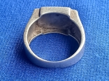 Кольцо печатка перстень с крестом, фото №8