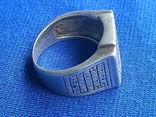 Кольцо печатка перстень с крестом, фото №9