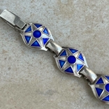 Срібний браслет з емалями від GIROTTO ALBERTO, Італія, фото №7